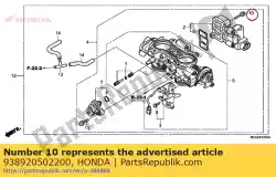 schroefring, 5x22 van Honda, met onderdeel nummer 938920502200, bestel je hier online:
