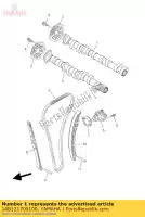 14B121700100, Yamaha, nokkenas assy 1 yamaha yzf r 1000 2009 2010 2011 2012 2013 2014, Nieuw