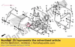 Aqui você pode pedir o flange de parafuso 10x 5 em Honda , com o número da peça 957011005507: