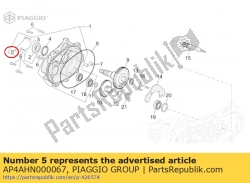 Aprilia AP4AHN000067, Screw m6x16, OEM: Aprilia AP4AHN000067