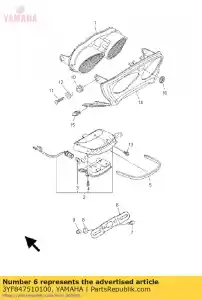 yamaha 3YF847510100 support, licence - La partie au fond