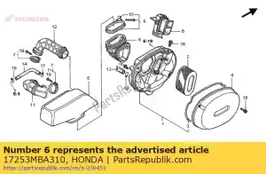 Honda 17253MBA310 kana?, filtr powietrza - Dół