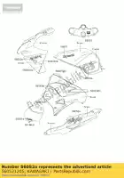 560521205, Kawasaki, marque, housse de siège, ninja kawasaki zx9r ninja e zx 9r 900 , Nouveau