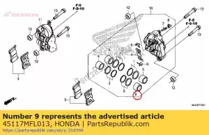 Honda 45117MFL013 zuiger (30) - Onderkant