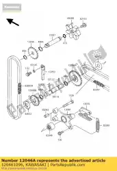 Aquí puede pedir piñón, polea loca, de Kawasaki , con el número de pieza 120461096: