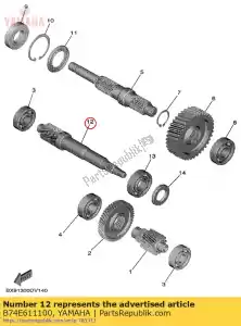 yamaha B74E611100 ingranaggio, trasmissione primaria - Il fondo