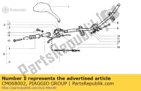 CM068002, Aprilia, specchio di guida, Nuovo