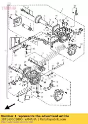 Aqui você pode pedir o carburador assy em Yamaha , com o número da peça 3BT149002000: