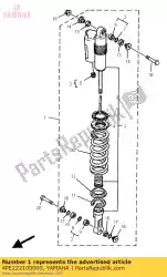 Here you can order the shock absorber assy, rear from Yamaha, with part number 4PE222100000: