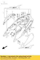 afdekking, frame r van Suzuki, met onderdeel nummer 4711015H11YAY, bestel je hier online: