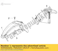 59966600AI, Piaggio Group, Guarda-lamas dianteiro piaggio liberty 50 125 150 2006 2007 2008 2009, Novo