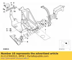 Ici, vous pouvez commander le barre auprès de BMW , avec le numéro de pièce 61212306922: