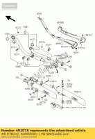 491070033, Kawasaki, couvercle-tuyau d'échappement, fr, r vn2000 kawasaki vn 2000 2004 2005 2006 2008 2009 2010, Nouveau