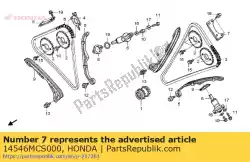 Aquí puede pedir guía comp. B, cadena de levas de Honda , con el número de pieza 14546MCS000: