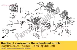 Here you can order the screw set from Honda, with part number 16028MZ5600: