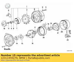 Qui puoi ordinare piastra di supporto (fino al 09/1992) da BMW , con numero parte 12311459279: