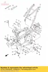 Aquí puede pedir marco trasero comp. De Yamaha , con el número de pieza 5TJ211905000: