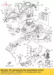 Here you can order the tank side cover 2 from Yamaha, with part number 1WDXF41310P1: