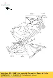 Here you can order the pad,side cover, from Suzuki, with part number K391560039: