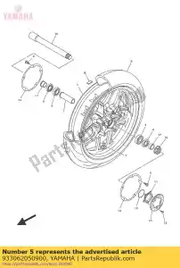 yamaha 933062050900 brg, r-b 6205z 52mm 138g nk - Lado inferior