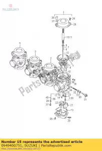 suzuki 0949400751 jet, aiguille, o-8 - La partie au fond