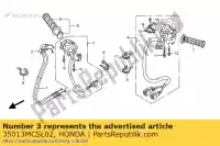 35013MCSL02, Honda, set di interruttori, uccisione del motorino di avviamento honda st pan european a  st1300 st1300a 1300 , Nuovo