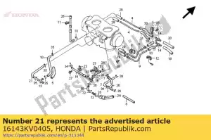 honda 16143KV0405 tubo - Il fondo