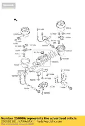 Ici, vous pouvez commander le support-mètre, tacho auprès de Kawasaki , avec le numéro de pièce 250081181: