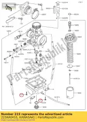 Qui puoi ordinare vite-pan-ws-cros da Kawasaki , con numero parte 223AA0416: