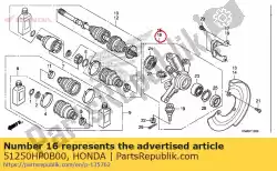 Aqui você pode pedir o knuckle assy., l. Em Honda , com o número da peça 51250HP0B00: