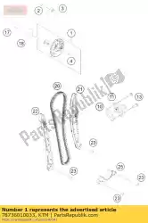 Ici, vous pouvez commander le arbre à cames avec autodeco auprès de KTM , avec le numéro de pièce 78736010033: