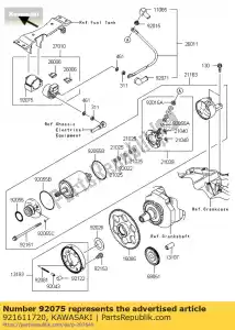 kawasaki 921611720 amortiguador, interruptor magnético zx1100- - Lado inferior