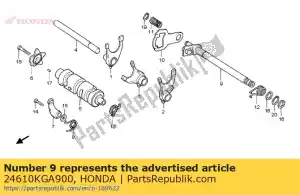Honda 24610KGA900 husillo comp., cambio de marchas - Lado inferior