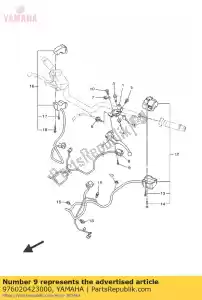 yamaha 976020423000 vite, testa bombata con rondella - Il fondo