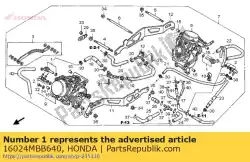 gezamenlijke set van Honda, met onderdeel nummer 16024MBB640, bestel je hier online: