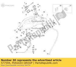 Aprilia 577594, Veerklem, OEM: Aprilia 577594