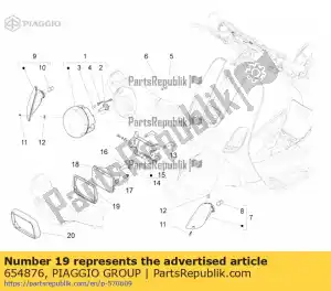 Piaggio Group 654876 gasket - Bottom side