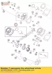 Ici, vous pouvez commander le cylindre + piston auprès de KTM , avec le numéro de pièce 46230038000: