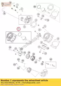 ktm 46230038000 cylindre + piston - La partie au fond