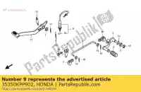 35350KPP902, Honda, sw assy, ??arrêt arrière honda cbr 125 2004 2005 2006 2007 2008 2009 2010, Nouveau