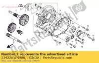 23422KWN900, Honda, nessuna descrizione disponibile al momento honda ww 125 2012 2013, Nuovo