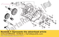 Here you can order the no description available at the moment from Honda, with part number 23422KWN900: