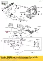 391561830, Kawasaki, pad zg1400eff kawasaki  tr 1400 2015 2016 2017, New