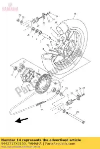 yamaha 9442717X0100 borde - Lado inferior