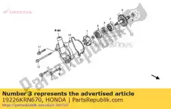 Aqui você pode pedir o junta, bomba de água em Honda , com o número da peça 19226KRN670: