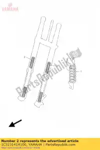 yamaha 1C323141H100 molla, forcella anteriore (k=4.6n/mm) - Il fondo