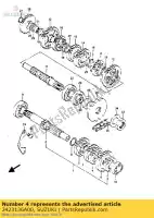 2423136A00, Suzuki, engrenagem, 3/4 unidade suzuki rg gamma uc  1 bu rg125cuc rg125abuaubu 125 , Novo