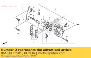 Honda 06451KZZ901 jeu de coussinets, fr. - La partie au fond