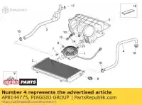 AP8144775, Piaggio Group, Tubo da cabeça do refrigerador de água aprilia  atlantic 125 300 2006 2010 2011, Novo