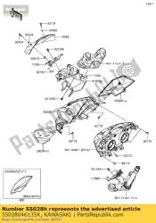 Aquí puede pedir carenado, upp, rh, c. F. B. Gre de Kawasaki , con el número de pieza 55028046135K: